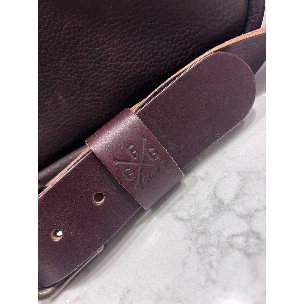 Go Forth Goods Martin Leather Briefcase Dark Brown Handmade Laptop Messenger Bag